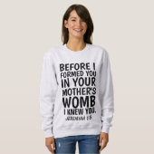 T-shirts PRO-LIFE, JEREMIAH 1:5 (Devant entier)