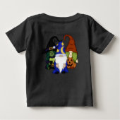 T-shirts pun Gnome-O-Ween sorcière fantôme (Dos)