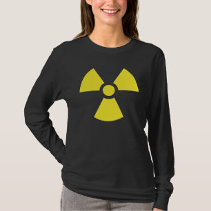 T-shirts radioactif d'obscurité de symbole