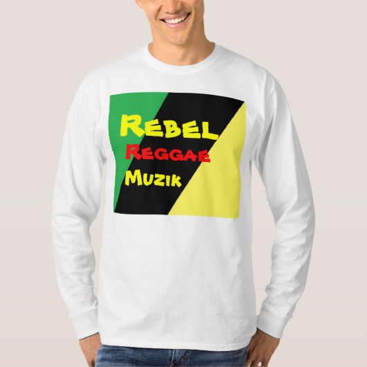 T-shirts Rebel reggae muzik (Devant)