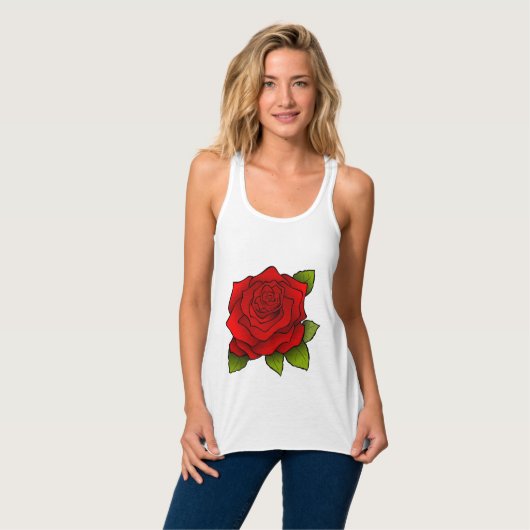 T-shirts RED ROSE (Devant entier)