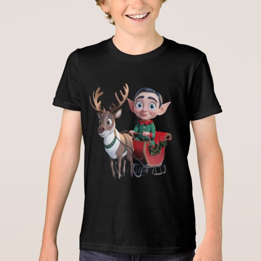 T-shirts Reindeer ELF pour enfants (Recto)