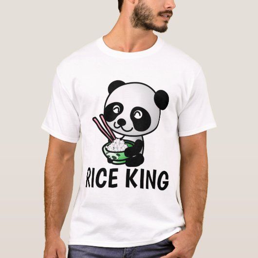 T-shirts RICE KING, RICE LOVER HOMMES'S Funny (Devant)