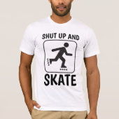 T-shirts ROLLER SKATING, FERMER ET SKATE (Devant)
