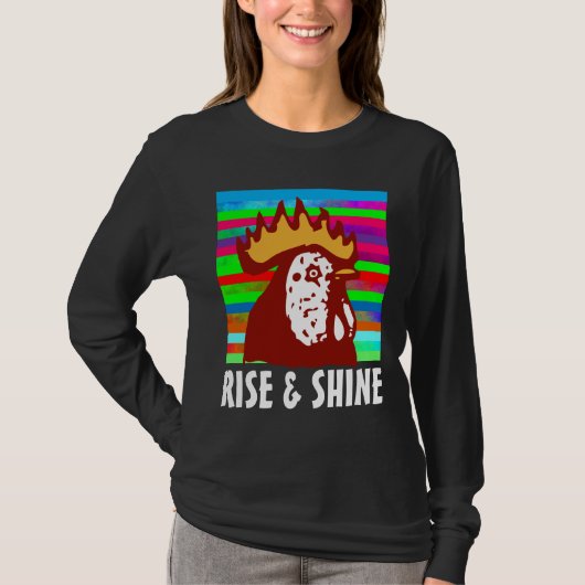 T-SHIRTS ROOSTER RISE & SHINE (Devant)