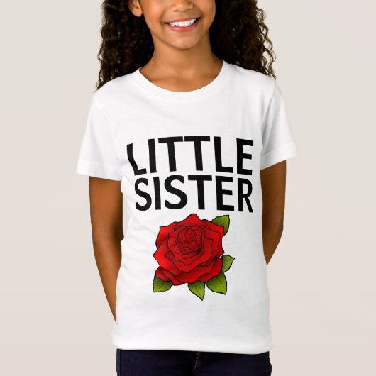 T-shirts ROSE PETITE SOEUR (Devant)