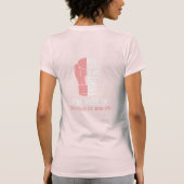 T-shirts roses de Jersey Dames à deux côtés (Dos)