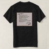 T-shirts roses noirs (Design dos)