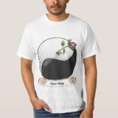 t-shirts Roses yin yang (Devant)