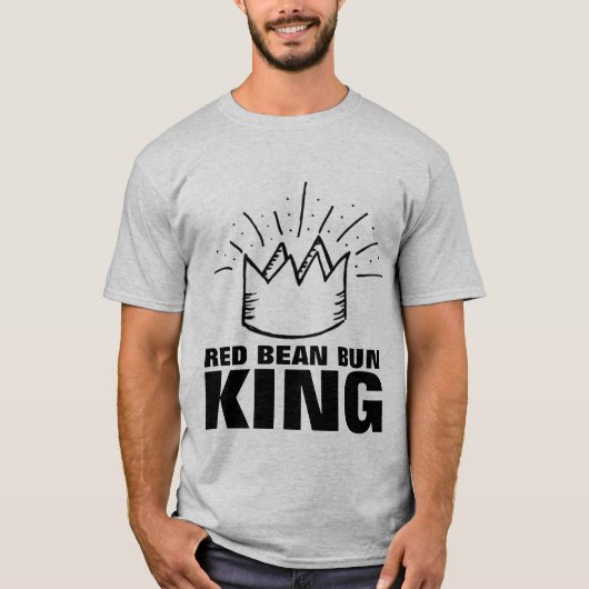 T-SHIRTS ROUGE BEAN BUN KING (Devant)