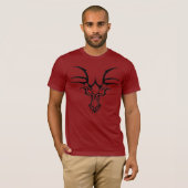 T-shirts rouges de conception de cachots de tueur (Devant entier)