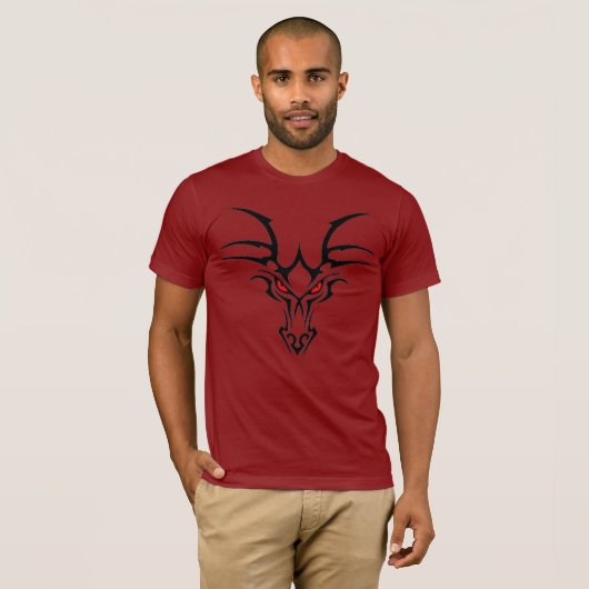 T-shirts rouges de conception de cachots de tueur (Devant entier)