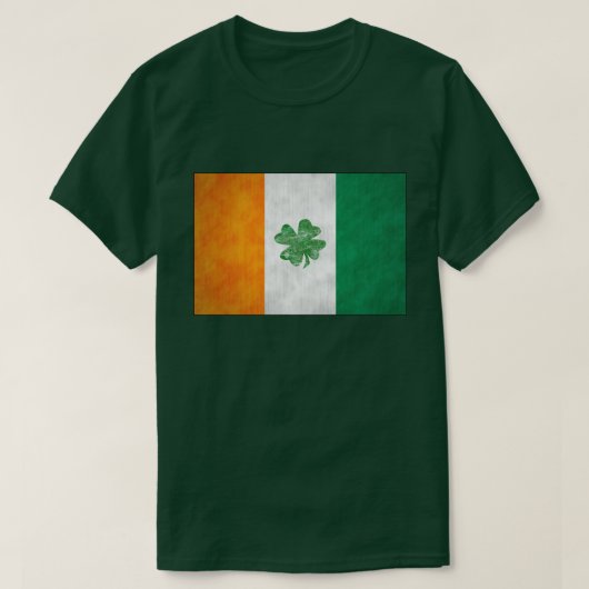 T-shirts Shamrocks du drapeau irlandais (Design devant)
