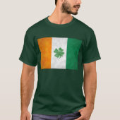 T-shirts Shamrocks du drapeau irlandais (Devant)