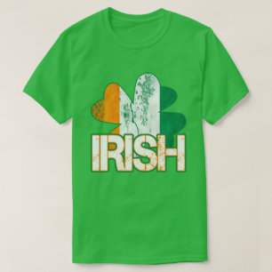 T-shirts Shamrocks irlandais (en détresse)
