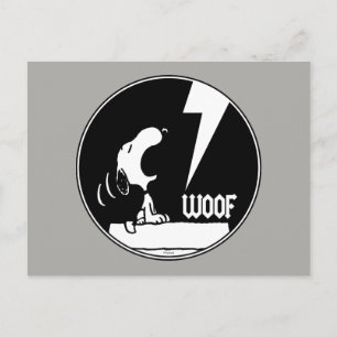 T - shirts Snoopy Howling Briefkaart