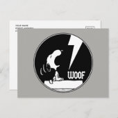 T - shirts | Snoopy Howling Briefkaart (Voorkant / Achterkant)