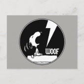 T - shirts | Snoopy Howling Briefkaart (Voorkant)