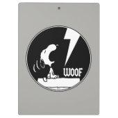 T - shirts | Snoopy Howling Klembord (Achterkant)