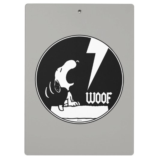 T - shirts | Snoopy Howling Klembord (Achterkant)
