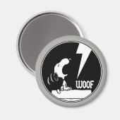 T - shirts | Snoopy Howling Magneet (Voorkant / Achterkant)