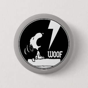 T - shirts Snoopy Howling Ronde Button 5,7 Cm
