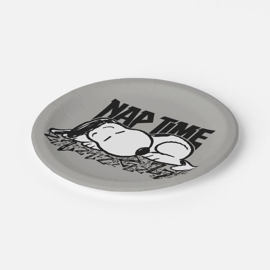 T - shirts | Snoopy Nap Time Papieren Bordje (Gekanteld)