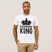 T-shirts SNOWBOARD KING (Devant entier)