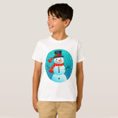 T-shirts Snowman de Noël (Devant entier)