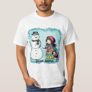 t-shirts snowman Girl