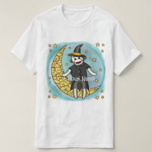 T-shirts Sock Monkey Witch