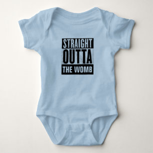T-shirts STRAIGHT OUTTA THE WOMB, BÉBÉ