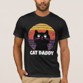 T-shirts STYLE RETRO VINTAGE CAT DADDY (Devant)