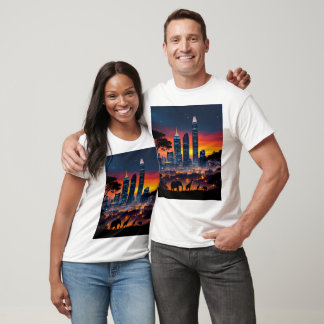 T-shirts Sunset de la ville de faune