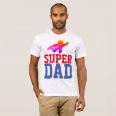 T-shirts SUPER DAD SUPERHERO (Devant entier)