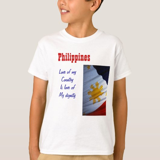 T-shirts sur la dignité des Philippines (Devant)
