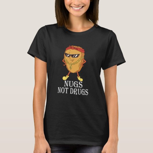 T-shirts sur les nuggets de poulet (Devant)
