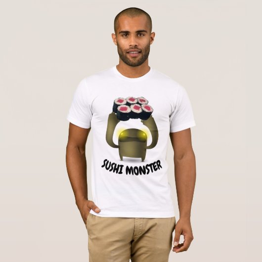 T-shirts SUSHI MONSTER (Devant entier)