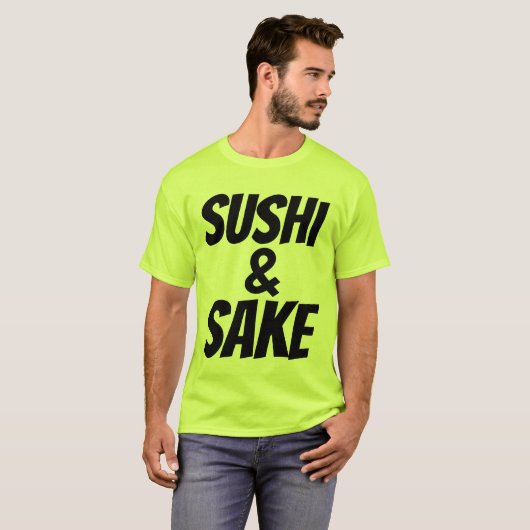 T-shirts SUSHI & SAKE (Devant entier)