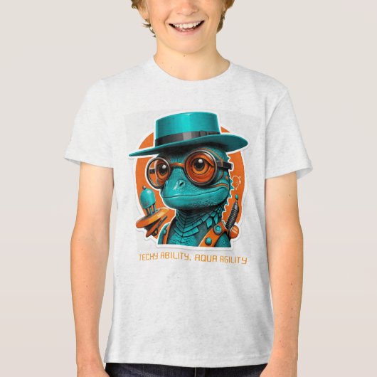 T-shirts Tech Lizard Lunge Unisex (Recto)