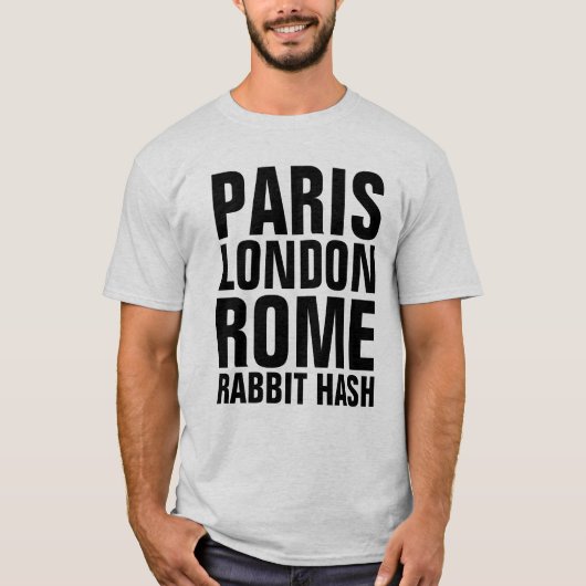 T-shirts Tee - shirt RABBIT HASH KENTUCKY (Devant)
