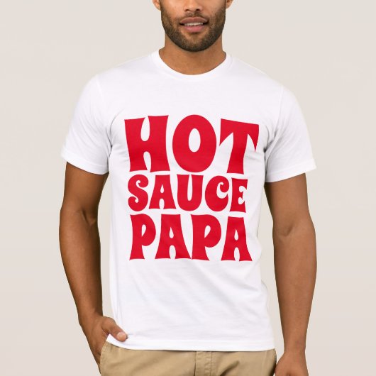 T-shirts Tee - shirts HOT SAUCE PAPA MENS (Devant)