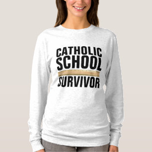 T-Shirts Tees SURVIVANT DE L'ÉCOLE CATHOLIQUE