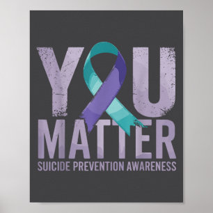 T-shirts ter preventie van zelfmoord Zelfmoordbewu Poster