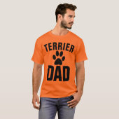 T-shirts TERRIER DOG DAD (Devant entier)