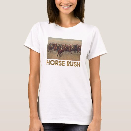 T-Shirts Top Horse Rush Dames (Devant)