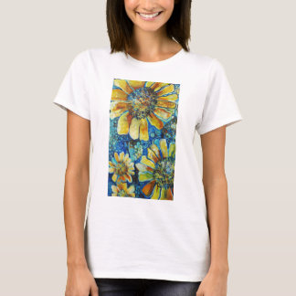 T-shirts tournesols et pois