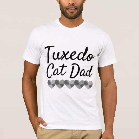 T-shirts TUXEDO CAT DAD (Devant)