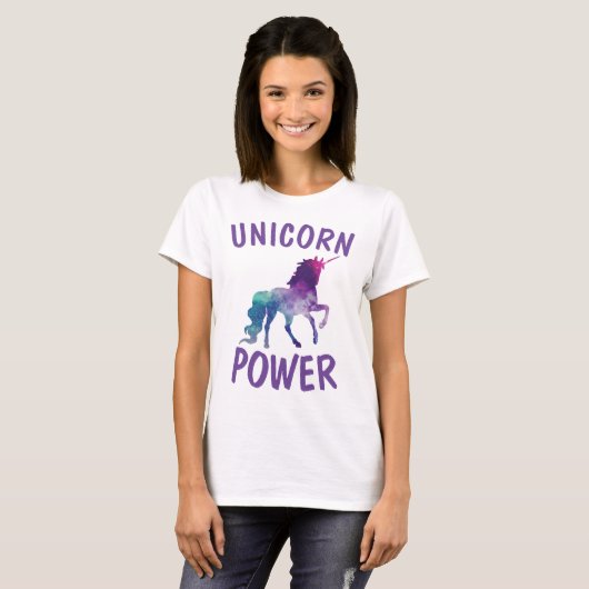 T-shirts UNICORN POWER Tee - shirts (Devant entier)