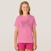 T-shirts USA Butterfly Girls (Devant entier)